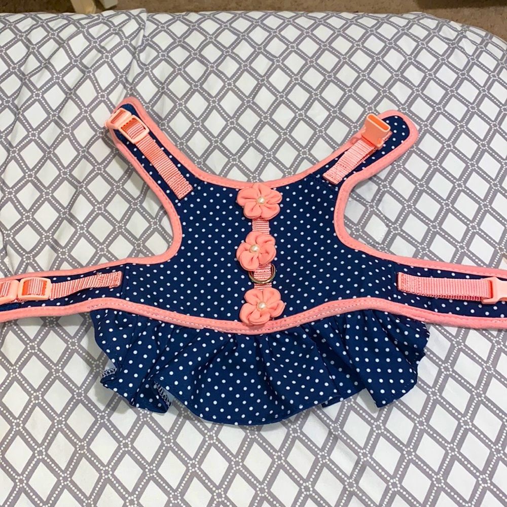 Martha Stewart Pets Polka Dot Dog Harness Dress